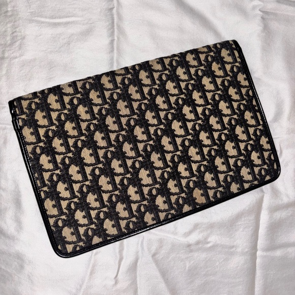 Vintage Christian Dior Monogram Canvas Clutch / Wallet | Made in France - Picture 9 of 15